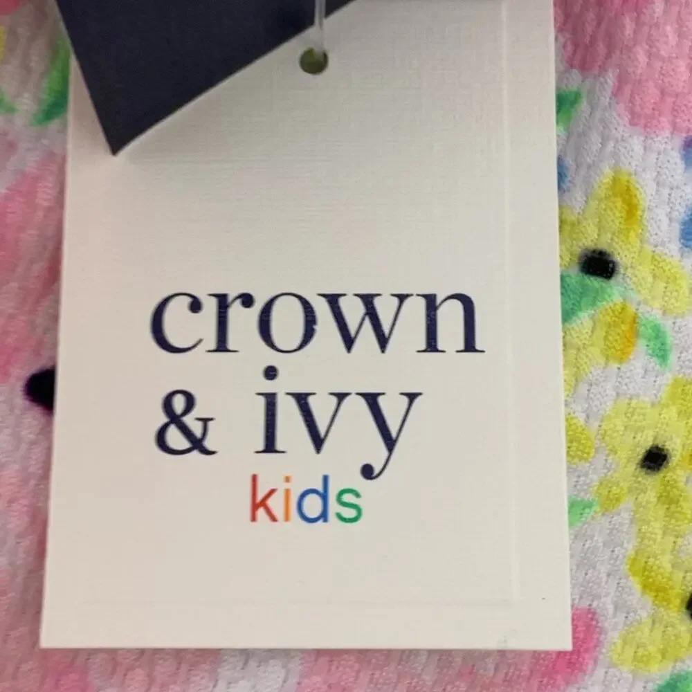 CROWN & IVY Kids Floral SPF Swimsuit 3T